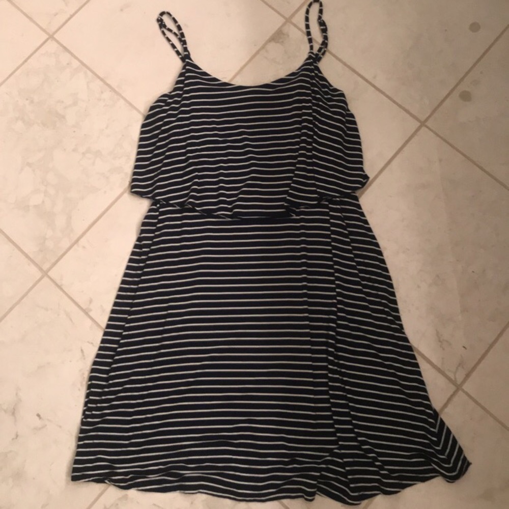 American Eagle striped spaghetti strap dress